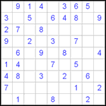 s2d9_1_009 2d судоку 9х9 #9 легкий