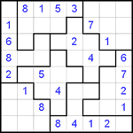 sjs8_1_013 Судоку-пазл 8х8 #13 легкий