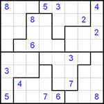 sjs8_4_005 Судоку-пазл 8х8 #5 очень трудный