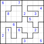 sjs8_4_007 Судоку-пазл 8х8 #7 очень трудный
