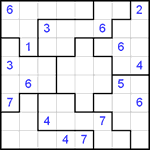 sjs8_4_010 Судоку-пазл 8х8 #10 очень трудный