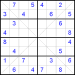 sx8_2_006 Судоку Х 8х8 #6 средний