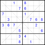 sx8_2_009 Судоку Х 8х8 #9 средний