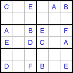 w6_1_005 Вордоку 6х6 легкий #5