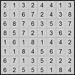 hit8_1_006 Хитори 8х8 #6 легкий