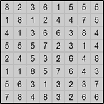 hit8_1_010 Хитори 8х8 #10 легкий