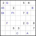 eul7_3_005 Квадрат Эйлера 7х7 #5 трудный