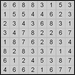 hit8_1_016 Хитори 8х8 #16 легкий
