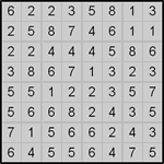 hit8_1_017 Хитори 8х8 #17 легкий