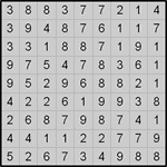 hit9_1_009 Хитори 9х9 #9 легкий