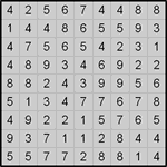 hit9_4_007 Хитори 9х9 #7 очень трудный