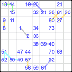 hid9_2_010 Хидоку 9х9 #10 средний