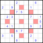 astr_4_020 Судоку-астериск 9х9 #20 очень трудный
