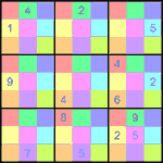 sdj_9_3_028 Судоку-мозаика 9х9 #28 трудный