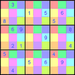 sdj_9_3_029 Судоку-мозаика 9х9 #29 трудный