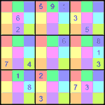 sdj_9_3_030 Судоку-мозаика 9х9 #30 трудный