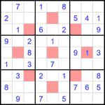 astr_1_021 Судоку-астериск 9х9 #21 легкий