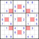 astr_1_023 Судоку-астериск 9х9 #23 легкий