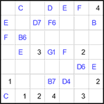 eul7_1_010 Квадрат Эйлера 7х7 #10 легкий
