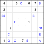 eul7_2_007 Квадрат Эйлера 7х7 #7 средний