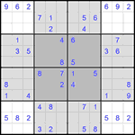 b_fly_2_23 Судоку-бабочка #23 средний