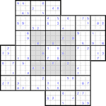wind_4_20 Судоку-мельница #20 очень трудный
