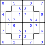 sjs8_1_019 Судоку-пазл 8х8 #19 легкий