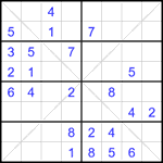 sx8_2_014 Судоку Х 8х8 #14 средний