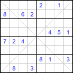 sx8_4_016 Судоку Х 8х8 #16 очень трудный