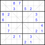 sx8_4_017 Судоку Х 8х8 #17 очень трудный