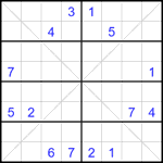 sx8_4_019 Судоку Х 8х8 #19 очень трудный