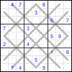 arg_4_020 Судоку-аргайл 9х9 #20 очень трудный