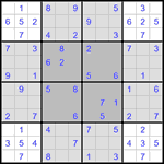 b_fly_1_28 Судоку-бабочка #28 легкий