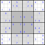 b_fly_2_27 Судоку-бабочка #27 средний