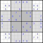 b_fly_2_28 Судоку-бабочка #28 средний