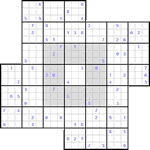 wind_3_25 Судоку-мельница #25 трудный