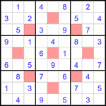 astr_1_030 Судоку-астериск 9х9 #30 легкий