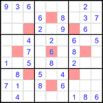 astr_1_031 Судоку-астериск 9х9 #31 легкий