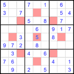 astr_1_032 Судоку-астериск 9х9 #32 легкий