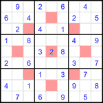 astr_1_035 Судоку-астериск 9х9 #35 легкий