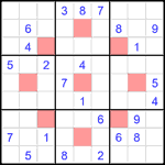 astr_2_034 Судоку-астериск 9х9 #34 средний