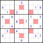 astr_4_027 Судоку-астериск 9х9 #27 очень трудный