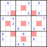 astr_4_031 Судоку-астериск 9х9 #31 очень трудный