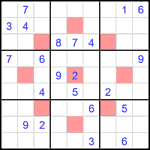astr_4_033 Судоку-астериск 9х9 #33 очень трудный