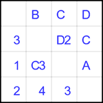 eul4_1_12 Квадрат Эйлера 4х4 #12 легкий