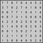 hit9_1_020 Хитори 9х9 #20 легкий
