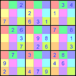 sdj_9_1_033 Судоку-мозаика 9х9 #33 легкий