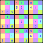 sdj_9_1_035 Судоку-мозаика 9х9 #35 легкий