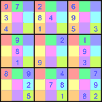 sdj_9_1_038 Судоку-мозаика 9х9 #38 легкий