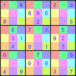 sdj_9_1_039 Судоку-мозаика 9х9 #39 легкий
